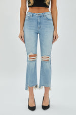 Load image into Gallery viewer, HIDDEN Happi Cropped Flare Stretch Jeans
