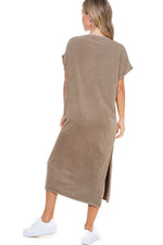 Load image into Gallery viewer, Wild West Graphic T-Shirt Dress- Khaki
