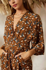 Load image into Gallery viewer, Coffee Printed Jumpsuit
