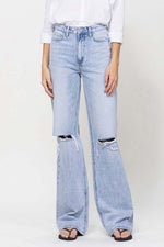 Load image into Gallery viewer, Vervet 90&#39;s High Rise Vintage Flare Jeans- Barely Worn
