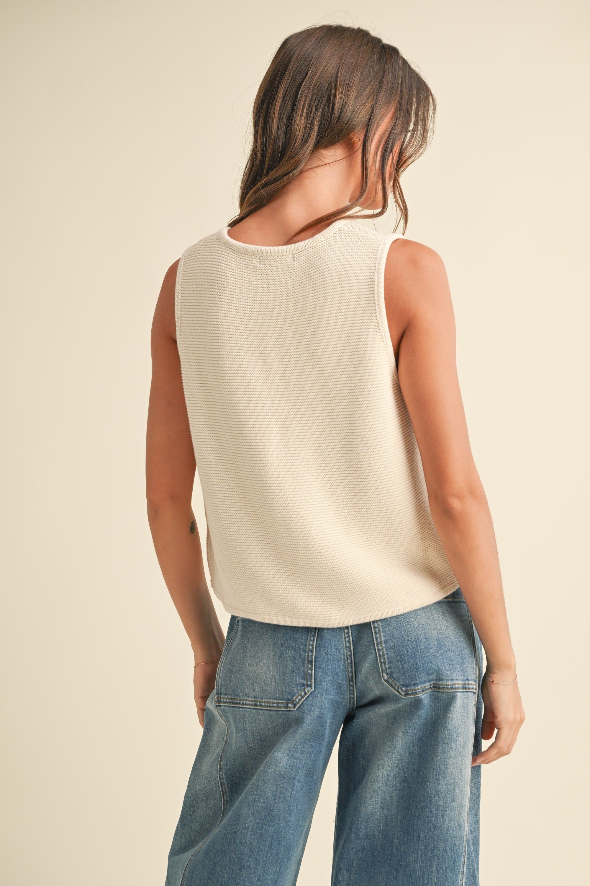 Gracie Front Tie Knitted Vest