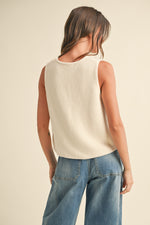 Load image into Gallery viewer, Gracie Front Tie Knitted Vest
