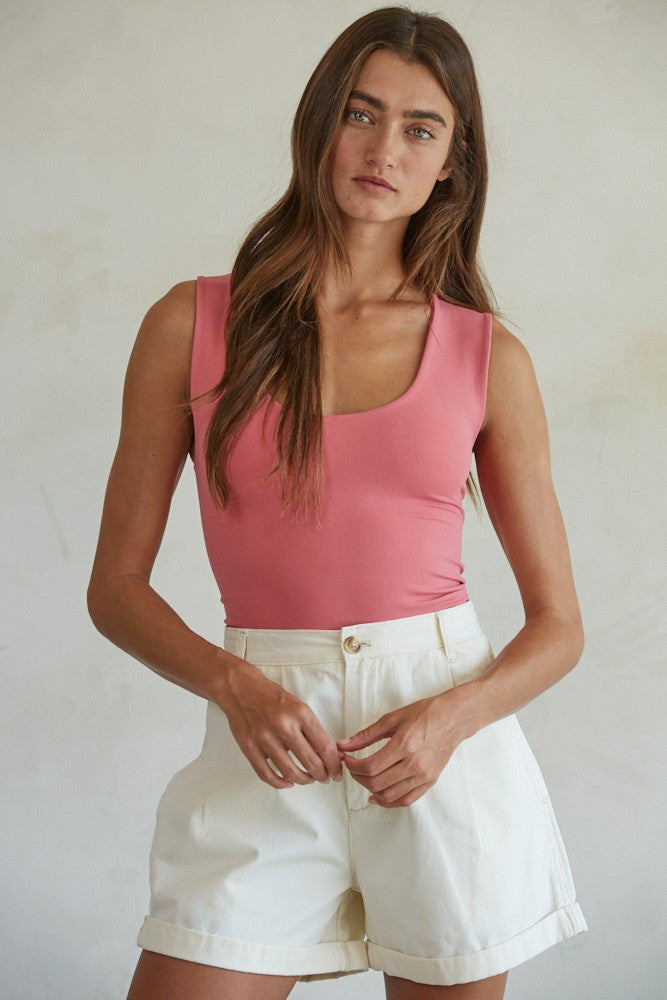 Light Cherry Seamless Tank Top
