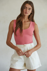 Light Cherry Seamless Tank Top