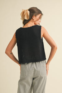 Izzie Front Tie Sweater Vest