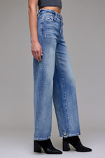 Load image into Gallery viewer, Hidden Medium Wash High Rise Wide Leg Jeans

