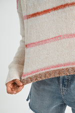 Load image into Gallery viewer, Mona Knit Stripe Pullover Sweater
