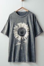 Load image into Gallery viewer, Midnight Sunflower Graphic Tee
