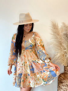 Paisley Floral Patchwork Dress