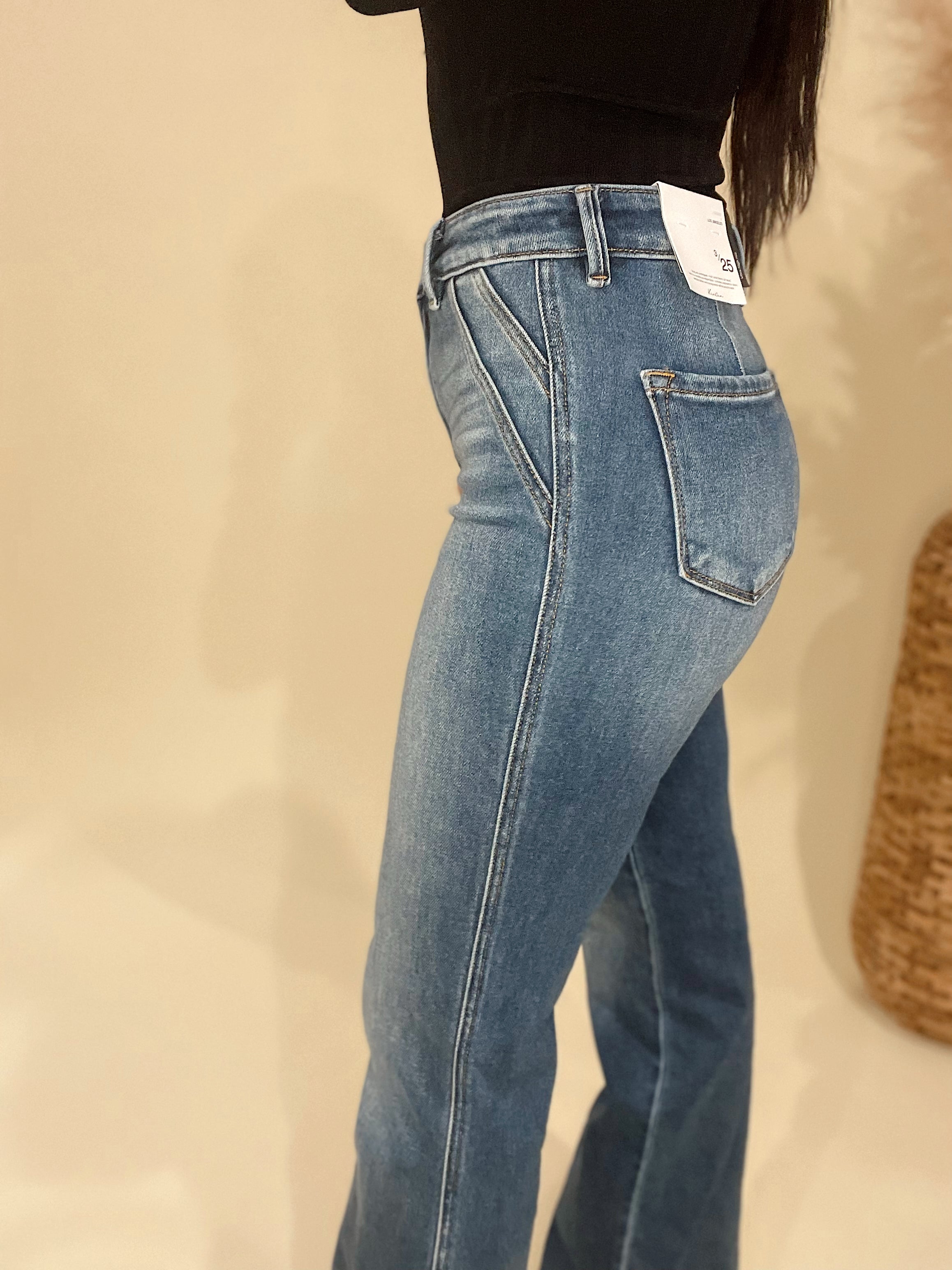 Kancan Holly Slim Flare Jeans
