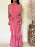 Load image into Gallery viewer, Burnt Coral Cut Out Maxi Dress
