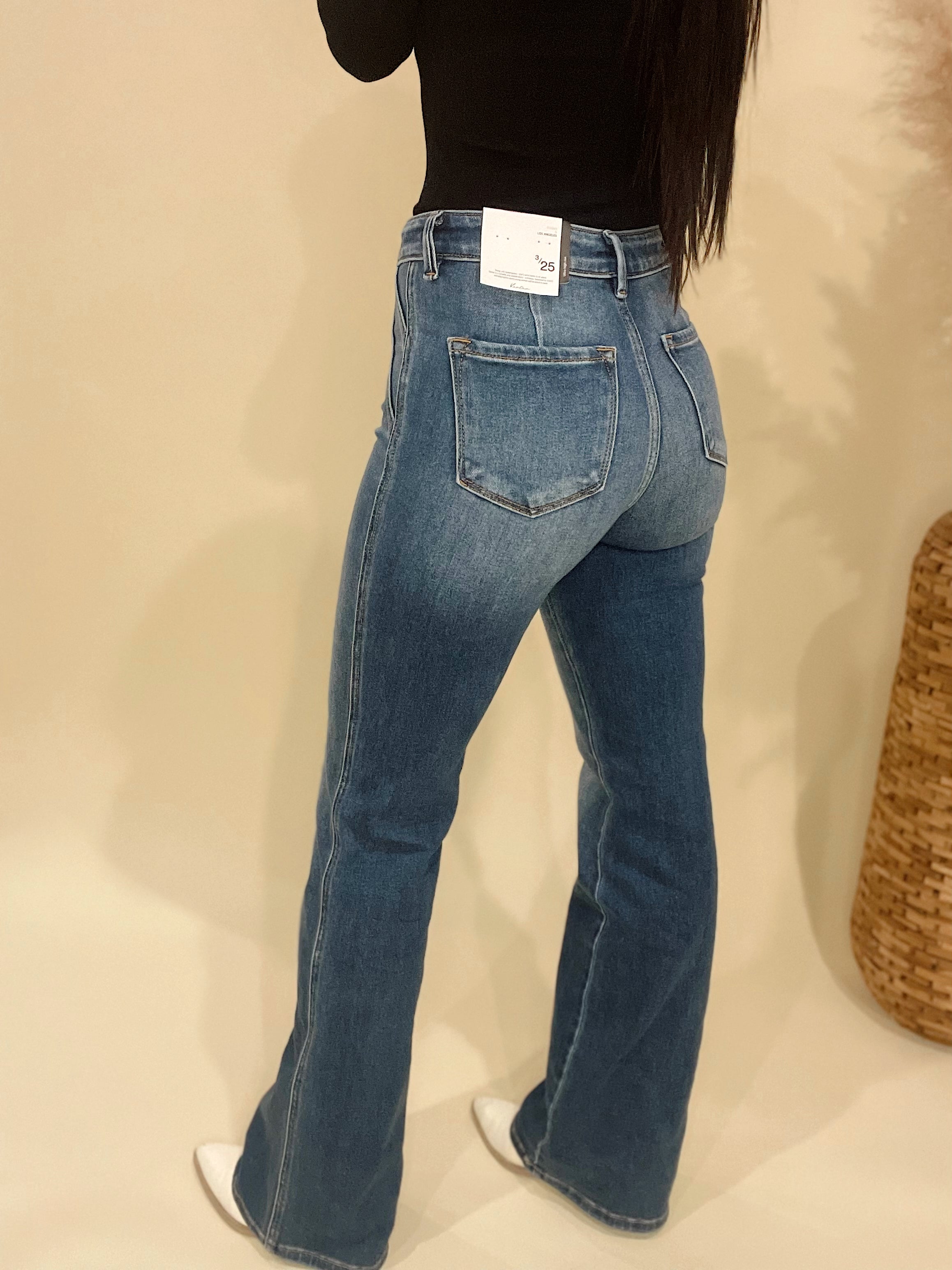 Kancan Holly Slim Flare Jeans
